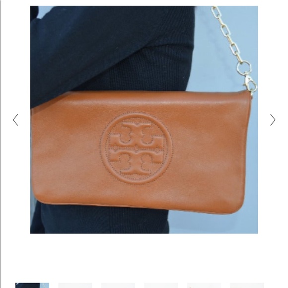 Tory Burch Handbags - Tory Burch Reva Bombe Foldover Clutch bag